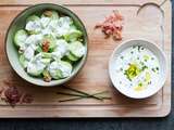 Salade de concombre façon tzatziki