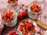 Tiramisu fraises et speculoos sans oeuf