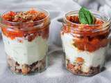 Tiramisu tomates mozza basilic