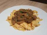 Bœuf stroganoff à la mode bourguignonne