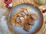 Boulettes de viande avec sauce aux champignons