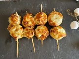 Brochettes de champignons farcis