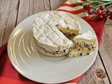 Camembert farci pistache, cranberries et ciboulette