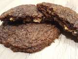 Cookies chocolat, coeur de creamcheese