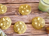 Cookies matcha et chocolat blanc