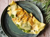 Crêpes aux fleurs de courgette