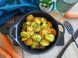 Curry de chou de bruxelles et carottes