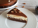 Entremet brownie praliné