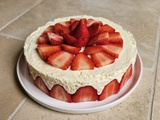 Fraisier à la crème diplomate
