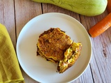 Galettes courgettes carottes fourrées à la mozzarella et jambon