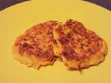 Galettes de carottes et fromage