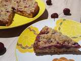 Gâteau streusel aux cerises