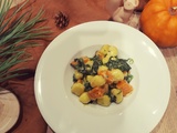 Gnocchis à la butternut, épinards et morbier