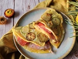 Omelette de courgette garnie
