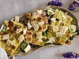 Salade gourmande aubergines et ravioles