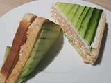 Sandwich saumon concombre