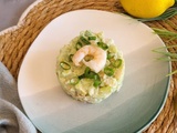 Tartare de crevette et concombre