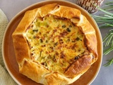 Tarte aux poireaux et au fromage