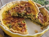 Tarte coco, blettes et lardons