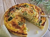 Tarte sans pâte aux pommes de terre et brocolis