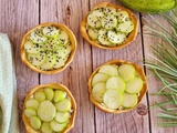 Tartelettes au concombre, thon et fromage frais