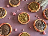 Tartelettes pralines roses et chocolat