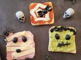 Tartines monstrueuses d’Halloween