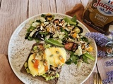 Toast avocat oeuf au fromage