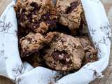 Cookies a la farine de chataigne et au chocolat