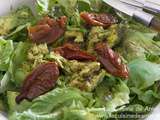 Salade avocat et confit de tomate