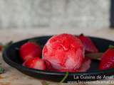 Sorbet a la fraise