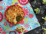 Brocoli et jambon en crumble de parmesan