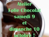 Atelier Folie chocolat sur deux jours