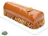 Bûche Noix Caramel et Chocolat