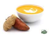 Soupe carottes, patates douces, gingembre et lait de coco