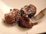 Bonbons beignets au chocolat coulant