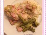 Filet de poulet aux asperges et au bacon ww