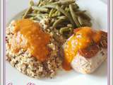 Filet mignon au chorizo, quinoa et haricots verts (i-Cook'in)