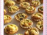 Mini quiches de poulet au curry