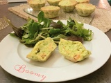 Muffins au brocoli et au saumon fumé