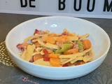 One pot pasta carottes poivrons bacon (Cookeo)