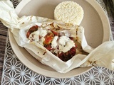 Papillote de colin à la tomate et crème