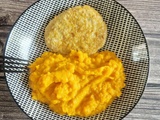 Purée de patate douce et de carottes au lait de coco