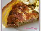 Quiche courgette, bacon au chèvre frais ww