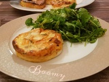 Quiche sans pâte chèvre surimi