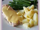 Saumon, pommes de terre, haricots verts sauce hollandaise (i-Cook'in)