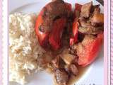 Tomates farcies aux noix de St Jacques et aux champignons