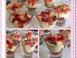 Verrines fraises mascarpone