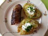 Andouillette grillée et pommes de terre au four