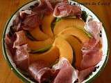 Assiette de melon au jambon de Parme